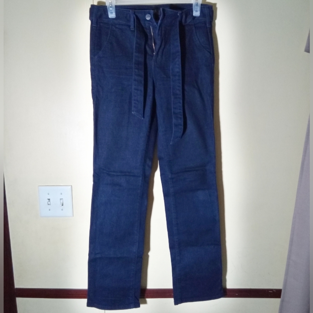 NYDJ Women's Blue Straight Fit jeans with belt